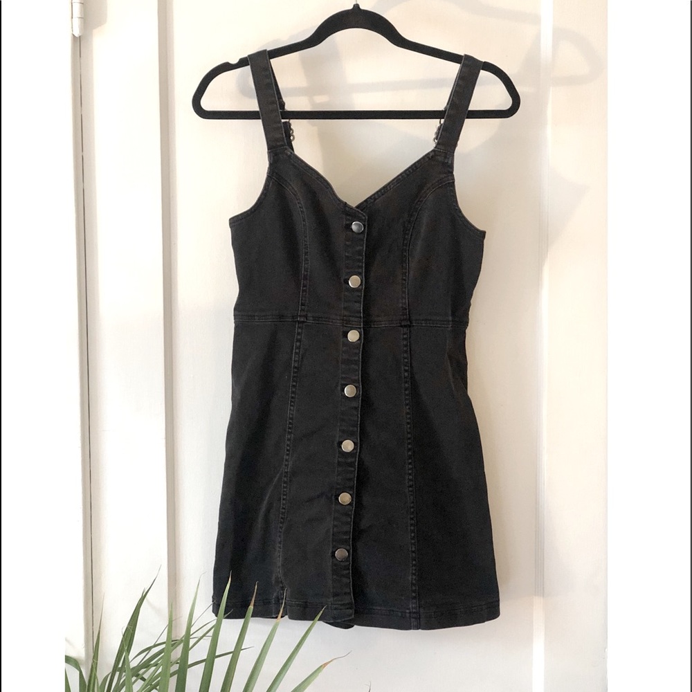BDG UO Lilith Denim Button-front Dress